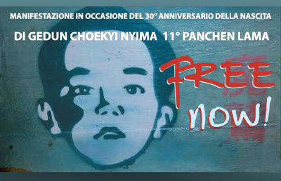 PANCHEN LAMA-aref international onlus-manifestazione roma PANCHEN LAMA-manifestazione roma tibet