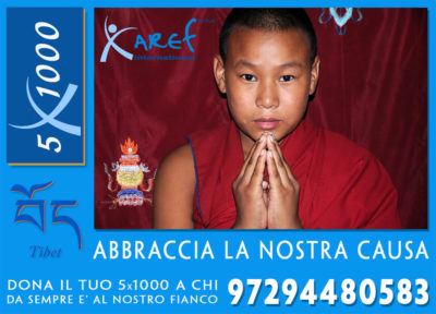 5x1000 ad aref international onlus per bambini tibetani